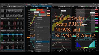 Thinkorswim Tutorial Setup price and news alerts mobile texts [FAST setup!]