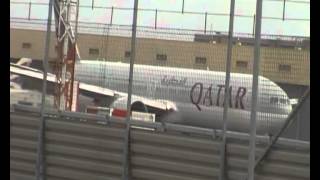 Qatar Airways Boeing 777 Taking Off London Heathrow Airport 27R