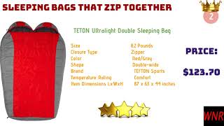 Best Sleeping bags for Couples, Double Sleeping Bags, 2 Person Sleeping Bags  - WHYNOTREVIEWS.COM