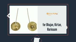 MAYAPURI Manjira/Karatalas Musical Instrument for Hand Cymbals Bhajan, Kirtan, Harinaam