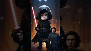 Star Wars all characters ADORABLE TODDLERS version #shorts #starwars