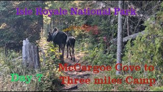 Isle Royale NP - Day 7: McCargoe Cove to Three miles Camp via Mt Ojibway (Hike)