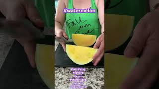 Satisfying cutting Watermelon with sounds #satisfying #cuttingskills #watermelon #asmr #shorts #fyp