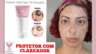 protetor solar com efeito CLAREADOR, clareia melasma mesmo!