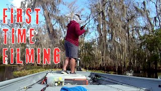 Fishing for BASS DEEP in the Cypress Trees