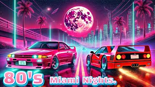 80's Miami Nights | Synthwave Neon Journey