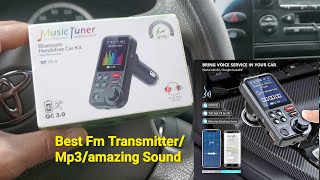 Test & Review Best Multi Function FM Transmitter Amazing Sound, MP3, Bluetooth   music tuner