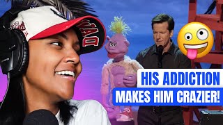 PEANUT GETS ON MY NERVES! | Jeff Dunham | Peanut Has a New Addiction (REACTION)