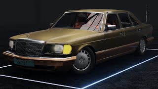 Mercedes-Benz W126 необычный краш-тест с манекенами в BeamNG.drive