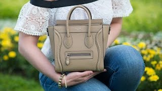 Celine Nano Luggage Bag in Dune Taupe Review Reveal