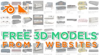 FREE 3D MODELS for Blender (And how to use them)