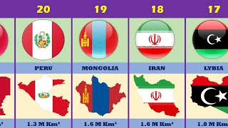 The World's Largest Countries| Top 30 Largest Countries in the World