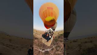 HOT AIR BALLOON FLIGHT IN CAPPADOCIA TURKEY 🇹🇷🇹🇷🇹🇷 #turkey #cappadocia #goreme #hotairballoon