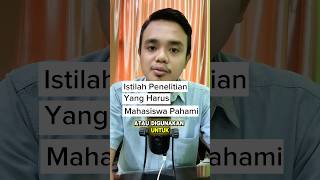 Variabel dalam penelitian #skripsi #mahasiswa