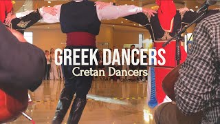 Traditional Greek Folk Dancers in Thessaloniki, Halkidiki | Cretan Dancers from Greece