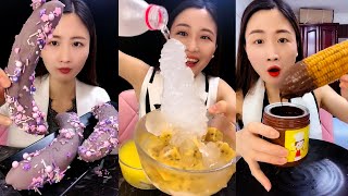 MUKBANG ICE EATING SOUNDS COMPILATION 36