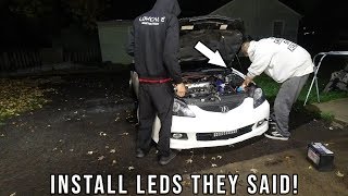 EBAY LED KIT INSTALL ON RSX!