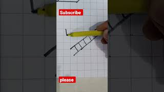 3d easy drawing #shorts #viral #easy #youtubeshorts #drawing #art