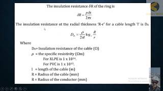 12 Calculate Insulation Resistance by Equation