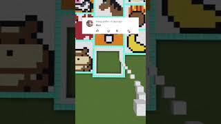 MINECRAFT FALLING PIXEL ART BIRD | #shorts #minecraft #birds