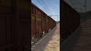 FREIGHT TRAIN CROSSING 18503 VSKP SAI NAGAR SHIRDI WEEKLY EXPRES #shorts