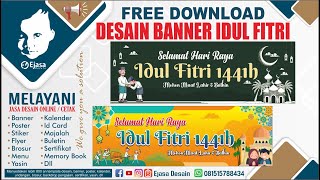 FREE DOWNLOAD DESAIN BANNER IDUL FITRI