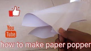 how to make paper popper