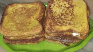 Bread Toast Recipe - Easy Breakfast Tiffin Recipe For Kids In Bengali - টিফিন নাস্তা রেসিপি