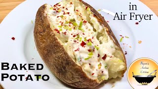 Soft Air Fryer Baked Potatoes with Crispy Skin/Baked Potatoes in Air Fryer/Air Fryer Baked Potatoes