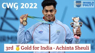 Achinta Sheuli Won Gold for India | Men's Weighlifting 73kg Final | Commonwealth Games 2022 |CWG2022