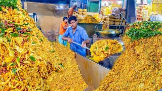 Special Street Nimco Recipe | Crispy Namkeen Making - Evening Snack Besan Papdi - GATHIYA RECIPE