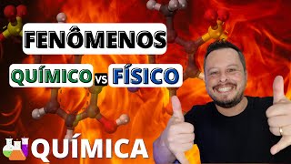 Fenômenos Químicos e Físicos - Diferenças | Transformações Químicas e Físicas #química #shorts