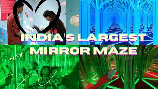 Exploring India’s largest Mirror Maze 😱 || MR. LIMITLESS TRAVELLERS