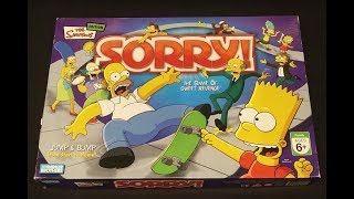 The Simpson's Edition SORRY! Board Game