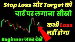 Stop Loss और Target चार्ट पर कैसे पता करें | Option Trading Free Course | Trader Mahendar Tard