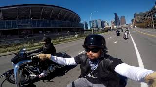 RIDING OUR HARLEYS AROUND SEATTLE