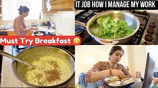 இந்த Weightloss Breakfast கண்டிப்பா ட்ரை பண்ணுங்கள்😋IT Job & Time Management 🔹