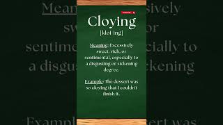 Pronounce CLOYING the right way #shorts #shortsvideo #pronunciation #english #Cloying #viral