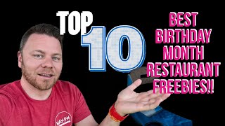 How to Get Birthday Month Free Food! Top 10! Must or Bust