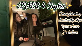 ASMR Doing Your Hair 4 Ways