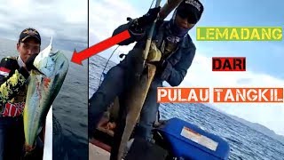 Mancing ikan lemadang di pulau tangkil