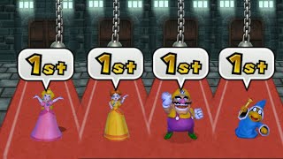 Mario Party 9 Garden Battle - Peach vs Daisy vs Wario vs Kamek| Cartoons Mee