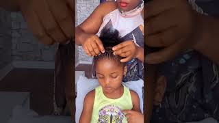 Easy Back to school hairstyle on natural hair. Trending Kids hairstyle 😍