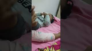 Putting her sister to sleep 🥰 #shortsfeed #shorts #shortsvideo #sistersshorts