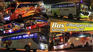 Suasana Terminal Bungurasih Malam Hari | Hunting Bus di Terminal Bungurasih