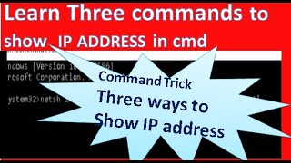 how to find ip address in pc windows 10 | show ip address cmd | find ip address using cmd