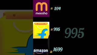 Comaprison in meesho vs Flikart vs amazon | Best online shopping #meesho #Flikart #amazon