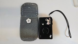 [Crochet Time]  Crochet POUCH for digital camera【钩针学习】钩织可爱的相机套