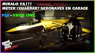 MIRALO YA!!! METER (GUARDAR) AERONAVES EN GARAGE CLUB NOCTURNO GTA V ONLINE 1.45 PS4 - XBOX ONE