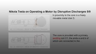 Exx-023 Nikola Tesla - Lecture on Running a Motor by Disruptive Discharges